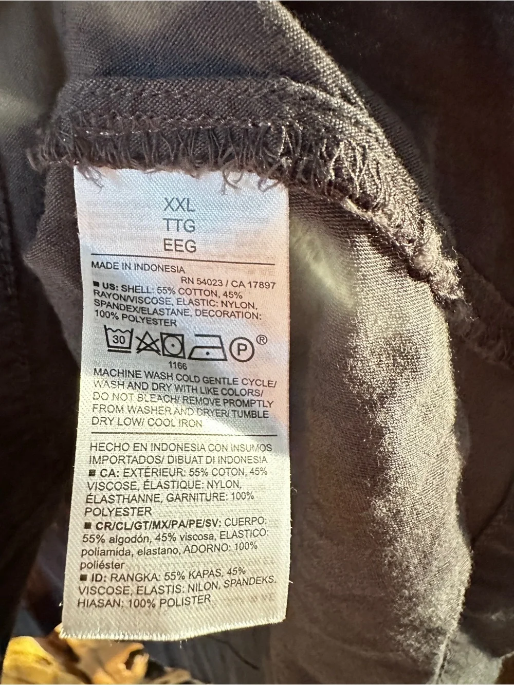 Old Navy Charcoal Gray Smocked Yoke Peasant Blouse